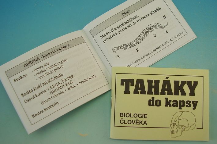 Taháky do kapsy - Biologie člověka Fajma - obrázek 1