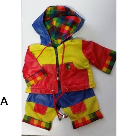Šusťáková souprava na panenku o velikosti 50cm - obrázek 1