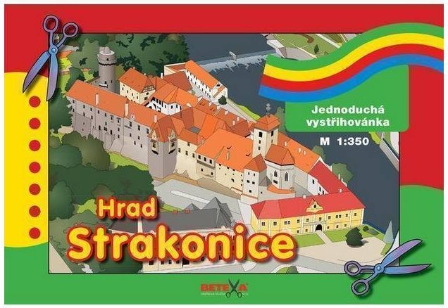 Hrad Strakonice Jednoduchá vystřihovánka - obrázek 1