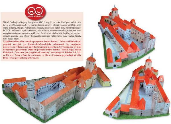 Hrad Strakonice Jednoduchá vystřihovánka - obrázek 3