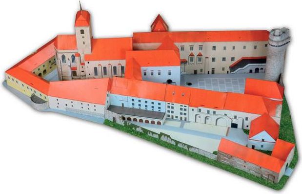 Hrad Strakonice Jednoduchá vystřihovánka - obrázek 5