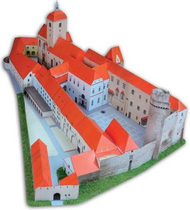 Hrad Strakonice Jednoduchá vystřihovánka - obrázek 7