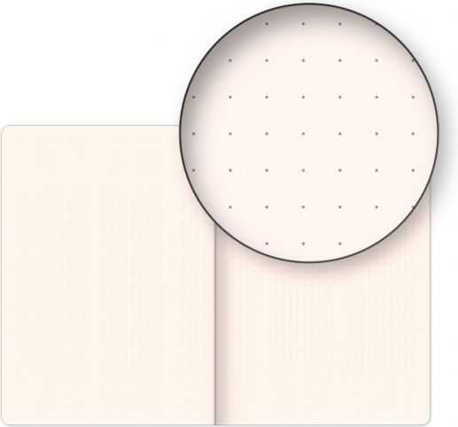 Vivella Notes Classic černý/oranžový, tečkovaný, 15 x 21 cm - obrázek 3