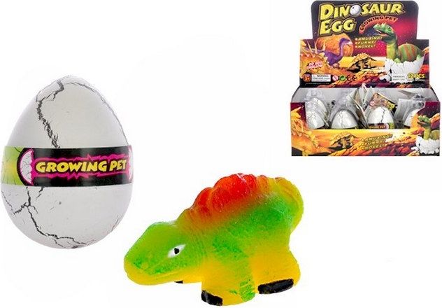 Mikro Trading Dinosaurus líhnoucí se a rostoucí 6x4,5cm 12ks v boxu - obrázek 1