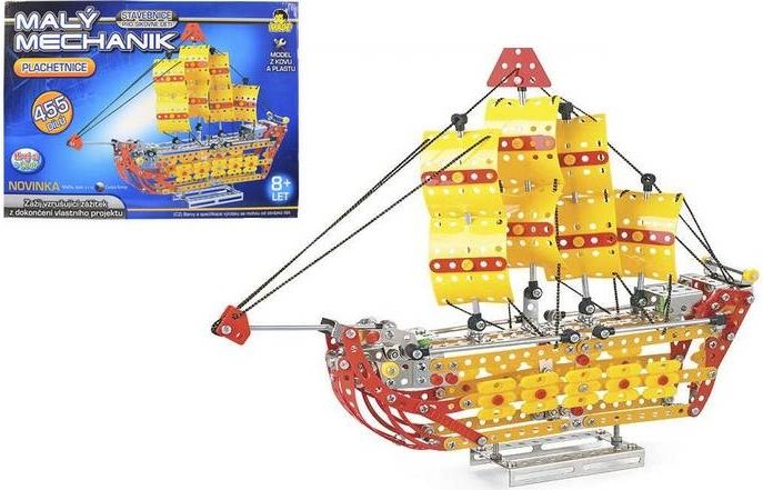 MALÝ MECHANIK Plachetnice 455 dílků - obrázek 1