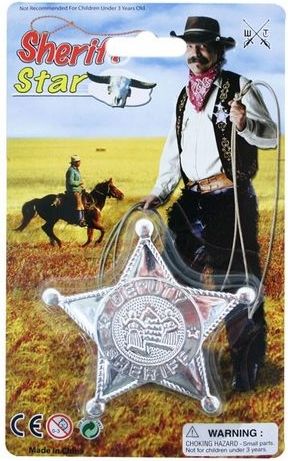 Hvězda šerif plast - obrázek 1
