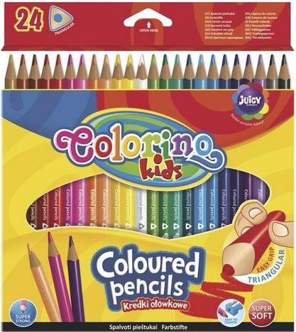Colorino, trojhranné pastelky, 24 barev - obrázek 1
