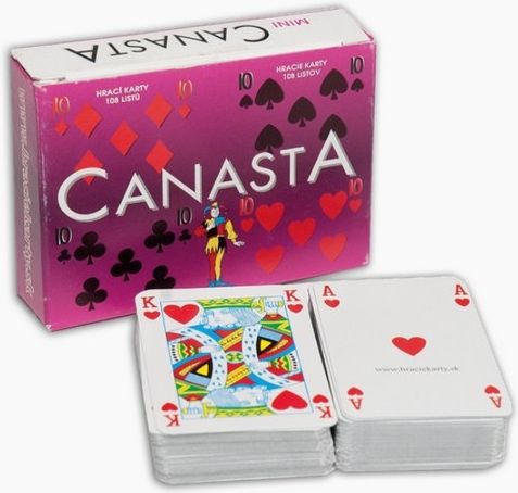 Karty Canasta mini 92 x 70 x 20 mm - obrázek 1