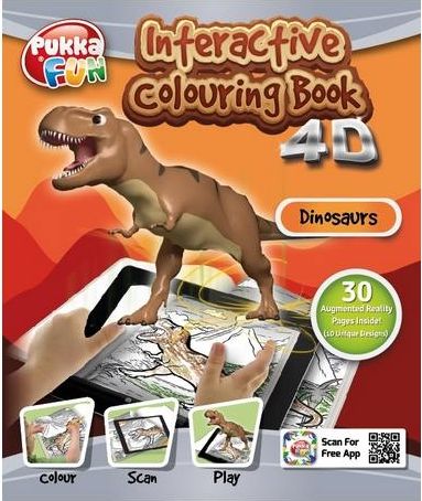 Interaktivní omalovánky 4D Pukka Fun-dinosauři - obrázek 1