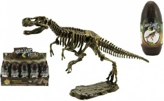 Vejce dinosaurus 3D kostra plast 18cm - obrázek 1