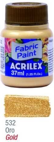 Barva na textil metalická 37ml 532 zlatá - obrázek 1