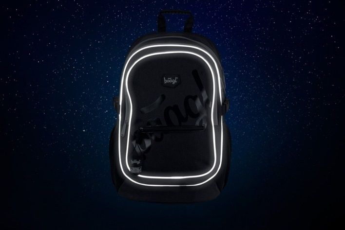 BAAGL Školní batoh Logo black - obrázek 2