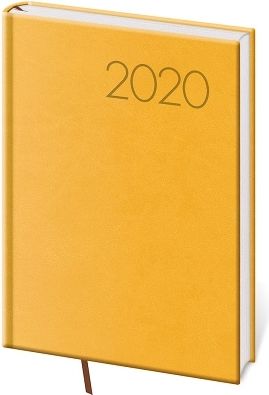 Diář denní A5 Print - žlutá 2020 - obrázek 1