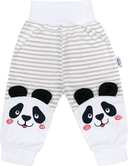 NEW BABY | New Baby Panda | Kojenecké tepláčky New Baby Panda | Šedá | 68 (4-6m) - obrázek 1