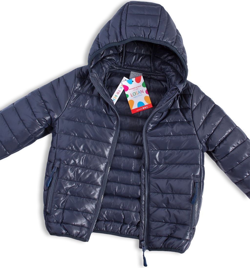 Chlapecká prošívaná bunda LOSAN HAPPY FASHION tmavě modrá Velikost: 152 - obrázek 2