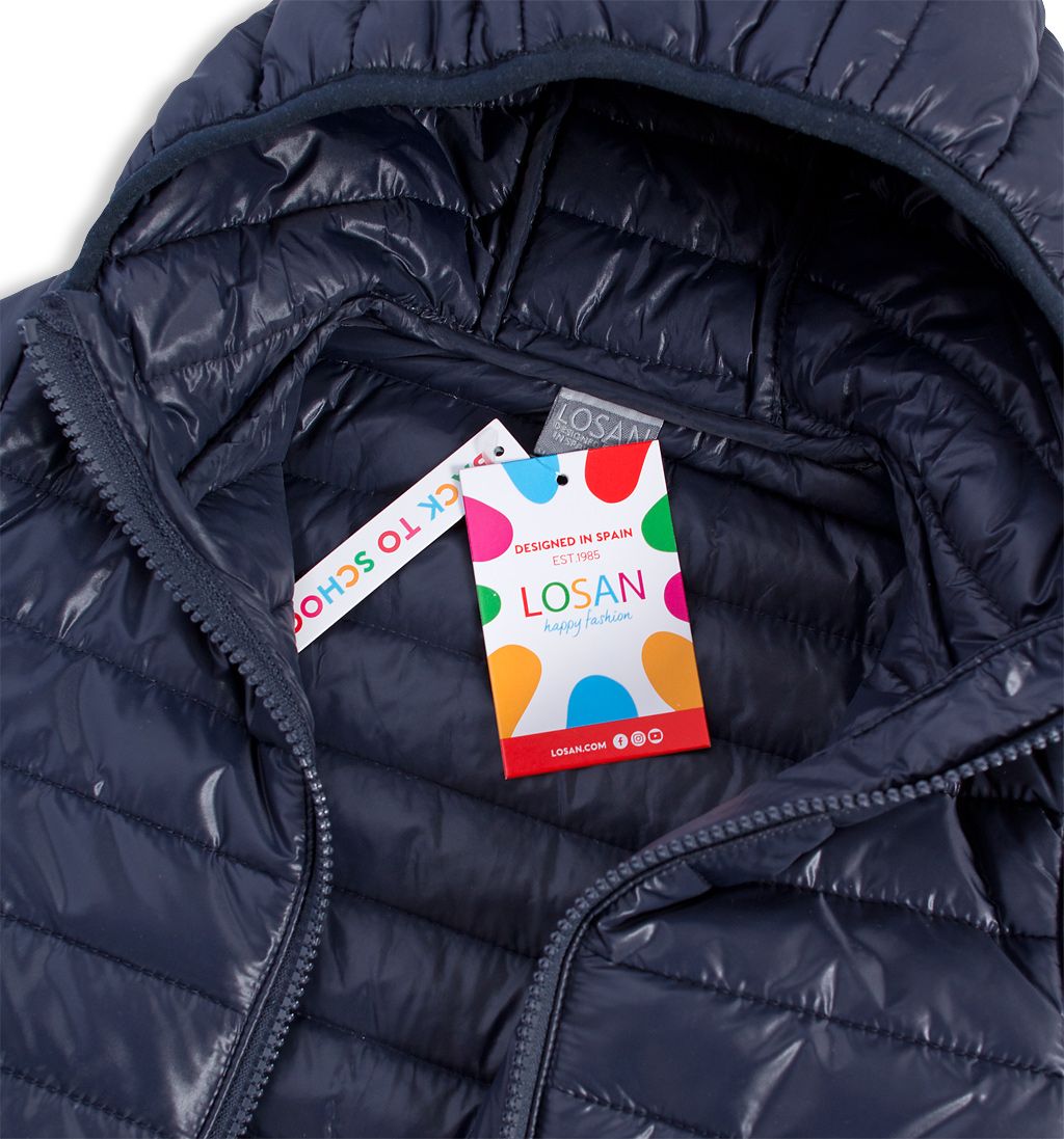 Chlapecká prošívaná bunda LOSAN HAPPY FASHION tmavě modrá Velikost: 152 - obrázek 3