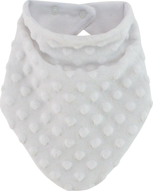 ESITO Šátek na krk Minky podšitý bavlnou, Barva bílá, Velikost 0 - 5 let - obrázek 1