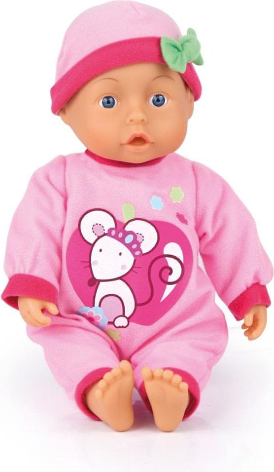 Bayer Design Panenka First words baby 28 cm ružová - obrázek 1