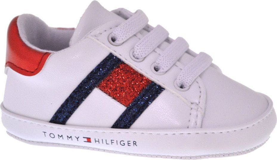 Tommy Hilfiger dívčí capáčky T0A4-30595-0887Y003 19, bílá - obrázek 1