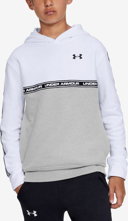 Sportstyle Mikina dětská Under Armour | Bílá Šedá | Chlapecké | XS - obrázek 1