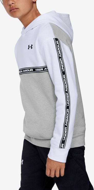 Sportstyle Mikina dětská Under Armour | Bílá Šedá | Chlapecké | XL - obrázek 3