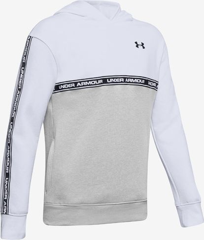 Sportstyle Mikina dětská Under Armour | Bílá Šedá | Chlapecké | XL - obrázek 5