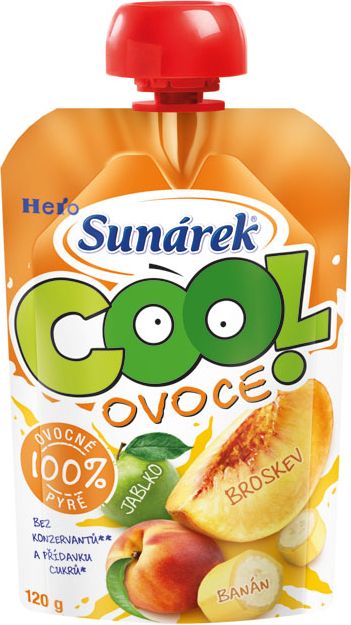 SUNÁREK Cool ovoce ochutnávkové balení (6x120 g)– ovocný příkrm - obrázek 2