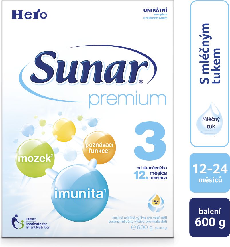 Hero Sunar Premium 3 6 x 600 g - obrázek 2