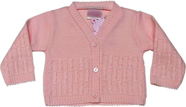 Just Too Cute dívčí svetr 62 růžová - obrázek 1