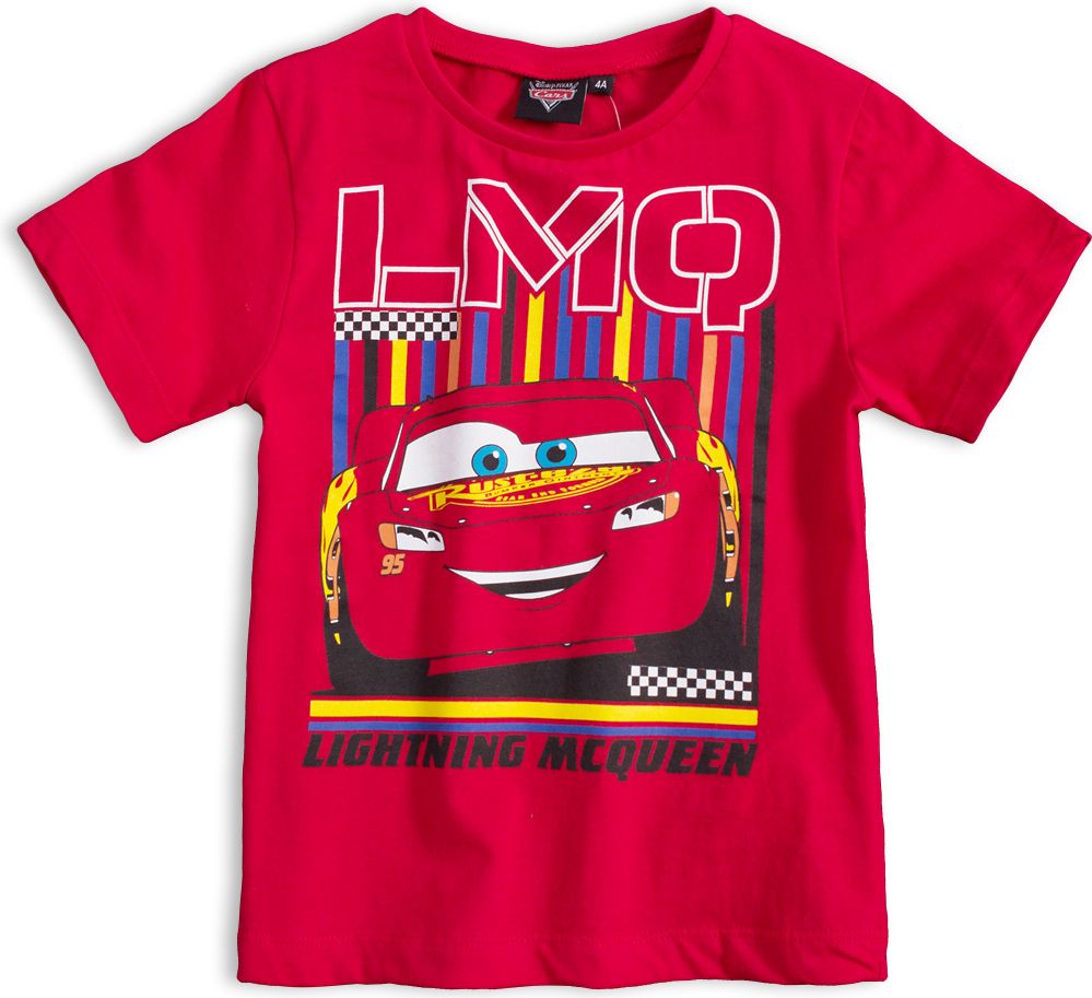 Dětské tričko DISNEY CARS McQUEEN červené Velikost: 98 - obrázek 1
