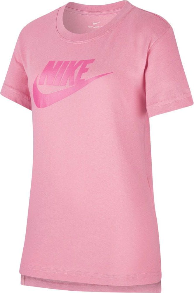 Nike dívčí tričko NSW TEE DPTL BASIC FUTURA XS růžová - obrázek 1