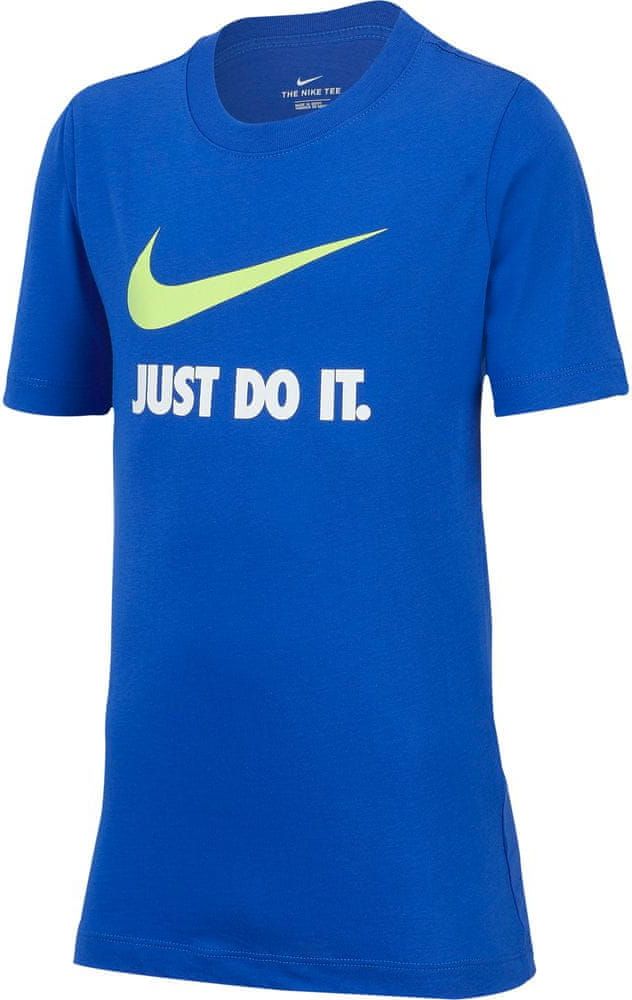 Nike chlapecké tričko NSW TEE JDI SWOOSH AR5249-480 XS modrá - obrázek 1