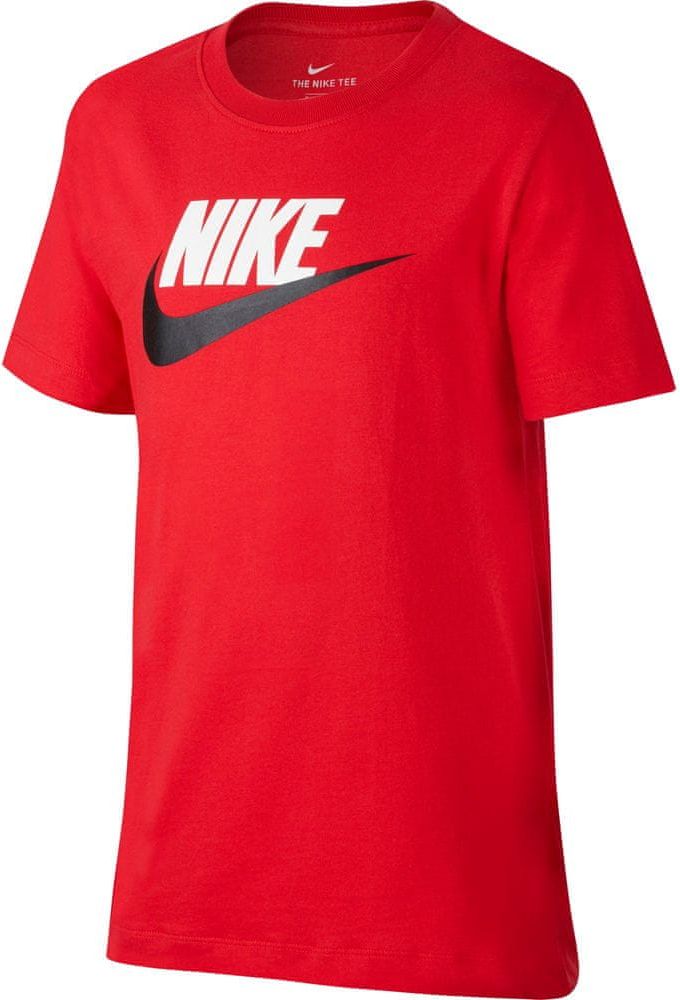 Nike chlapecké tričko NSW TEE FUTURA ICON TD XS červená - obrázek 1