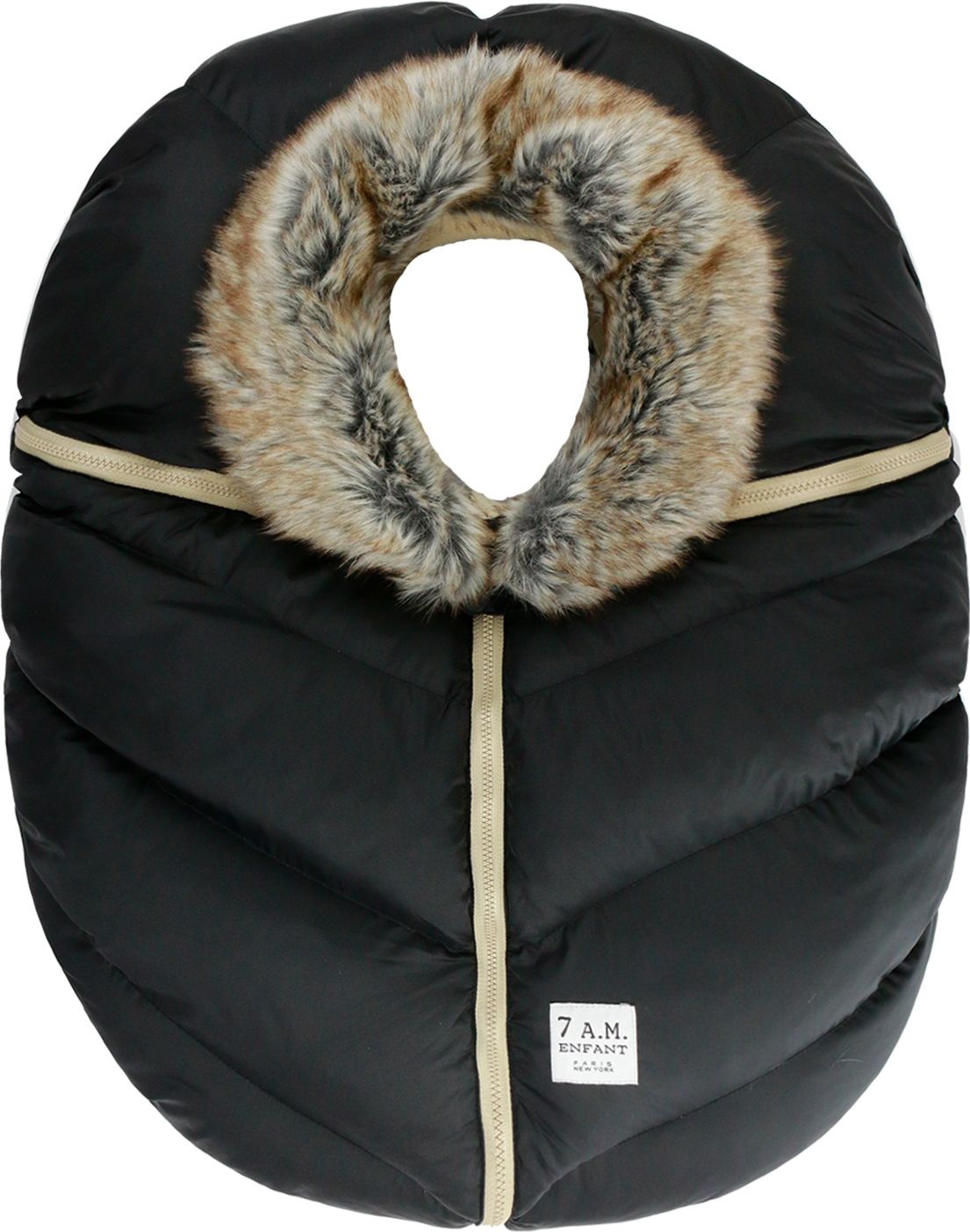 7AM FUSAK Car seat Cocoon BLACK - obrázek 1