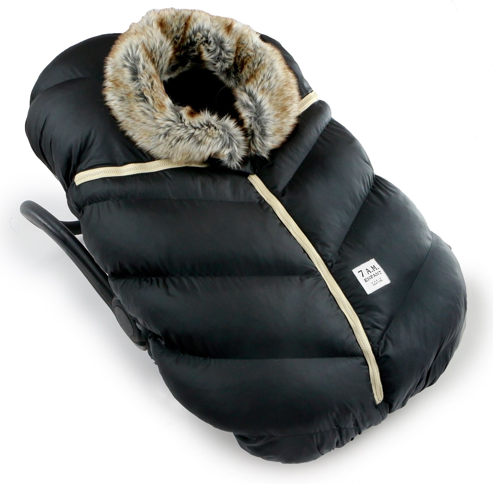 7AM FUSAK Car seat Cocoon BLACK - obrázek 2
