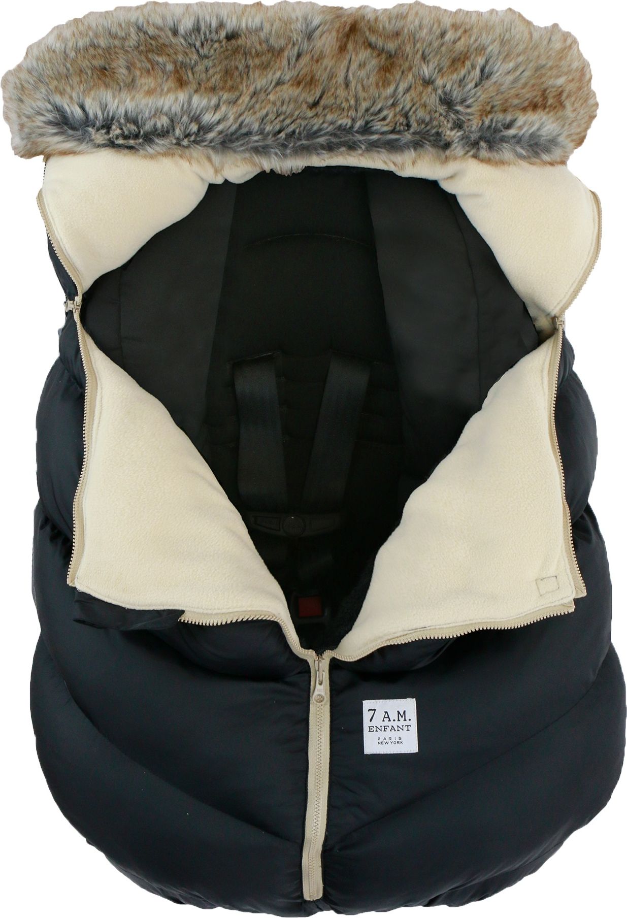 7AM FUSAK Car seat Cocoon BLACK - obrázek 3