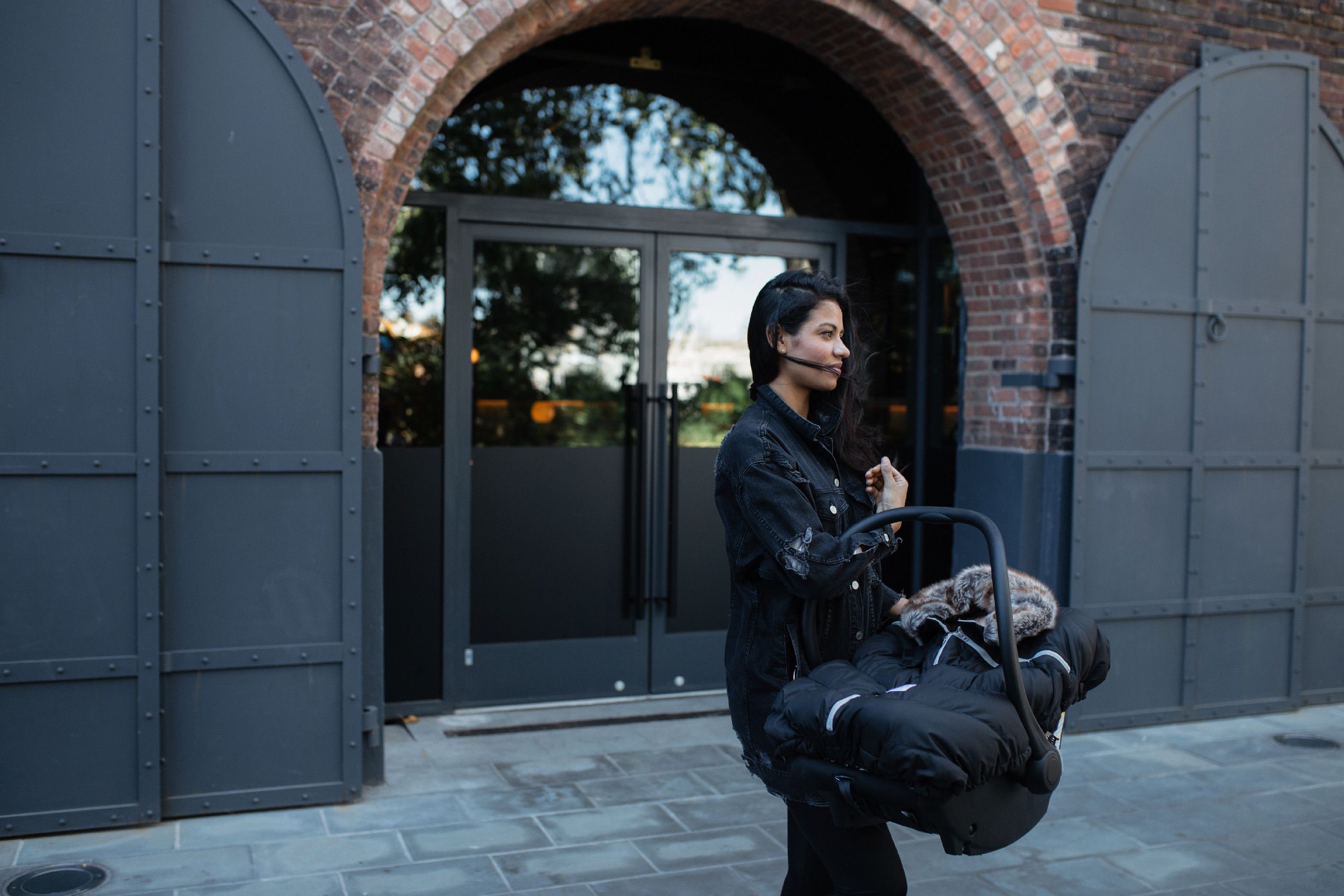 7AM FUSAK Car seat Cocoon BLACK - obrázek 7