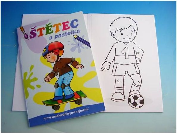 Omalovánky A4 Štětec a pastelka 1 JIKO - obrázek 1