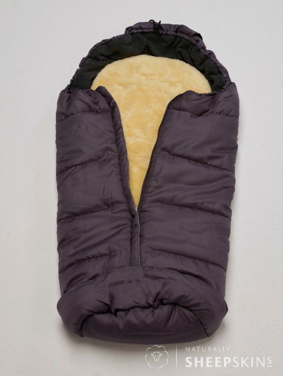 Naturally SheepSkins - Fusak do kočárku s merino vložkou Barva: černá - obrázek 2