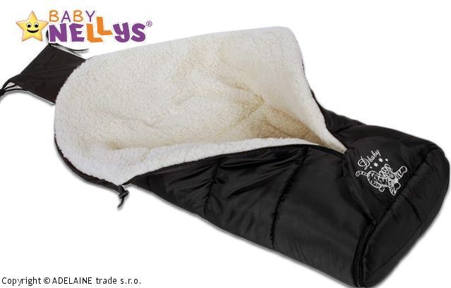 Fusák 4 v1 VLNA Baby Nellys ® - černý - obrázek 3