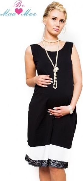Těhotenské elegantní šaty Be MaaMaa - MARIE - L/XL - obrázek 1