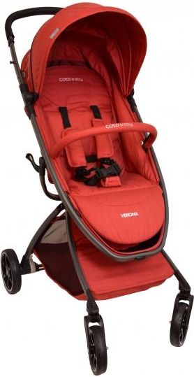 Coto Baby Kočárek  VERONA Comfort Line - Red Linen - obrázek 1