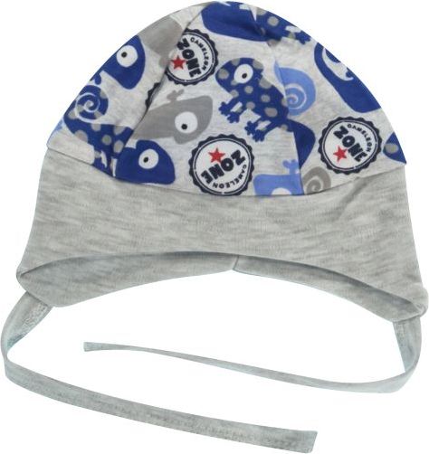 Čepička na zavazování Chameleon, modrá/šedá - 62 (2-3m) - obrázek 1