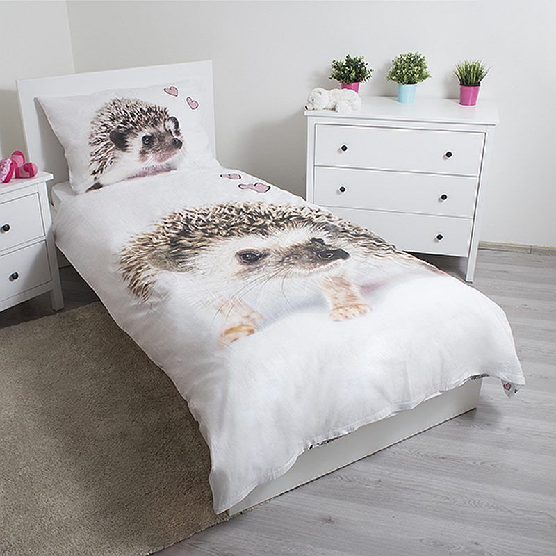 JERRY FABRICS  Povlečení Ježek 140/200, 70/90 - obrázek 2