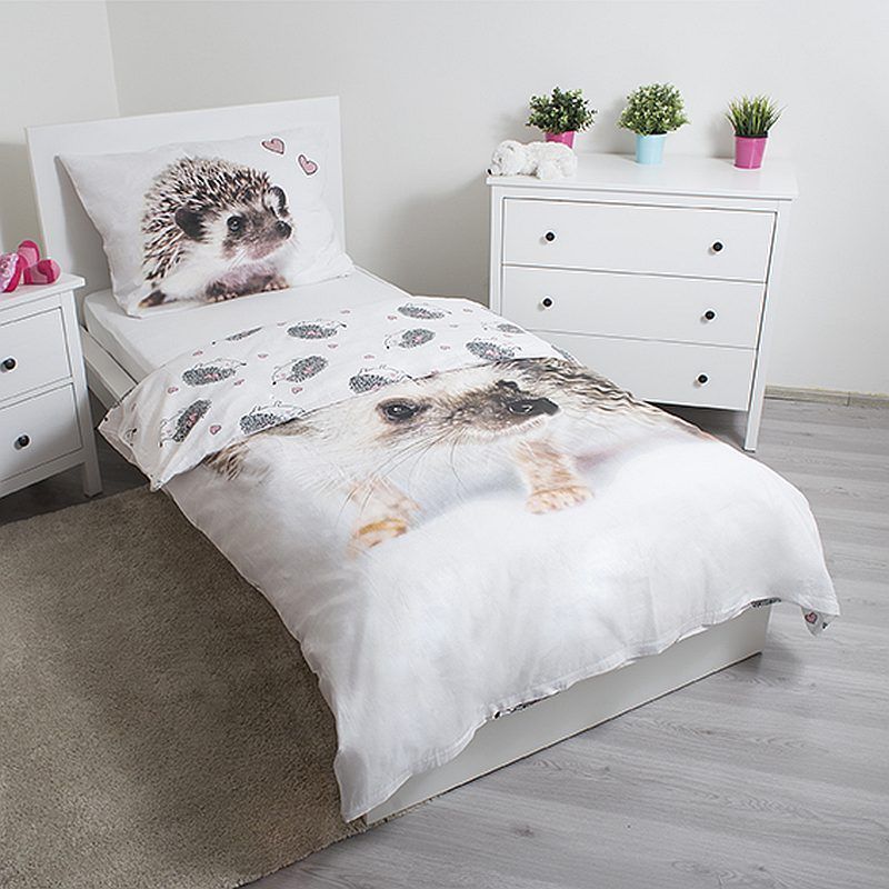 JERRY FABRICS  Povlečení Ježek 140/200, 70/90 - obrázek 3