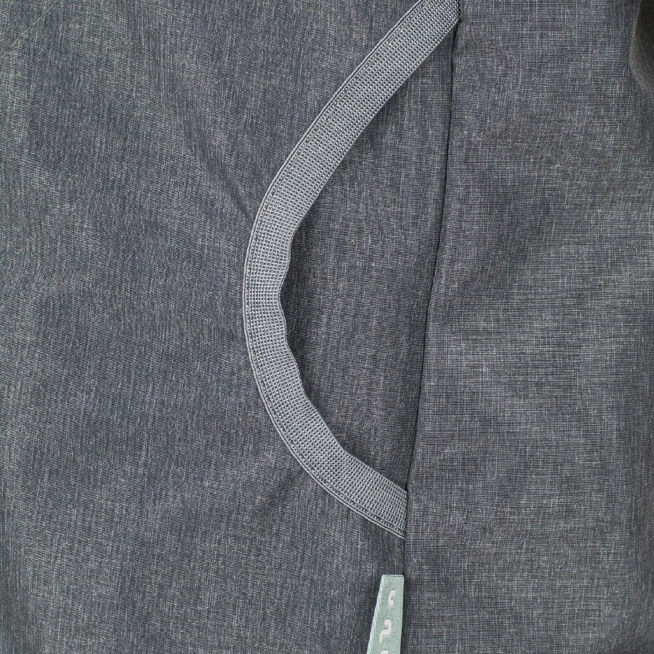 unuo Softshellová bunda bez zateplení Žíhaná antracitová + reflexní obrázek Evžen (softshell jacket, no insulation, melange anthracite) Velikost (Size): 128/134 - obrázek 3