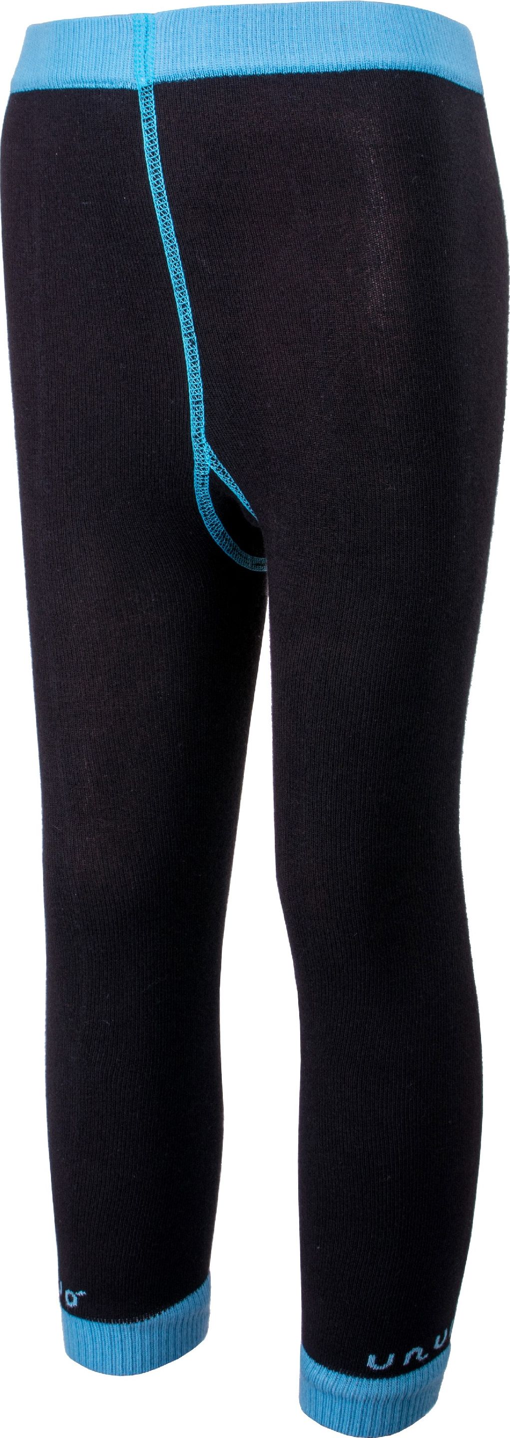 Trepon unuo Bambusové legíny černé s tyrkysovou (viscose (bamboo) leggings) Velikost ponožky, punčocháče, legíny (Size socks) EU: 98/104 - obrázek 1