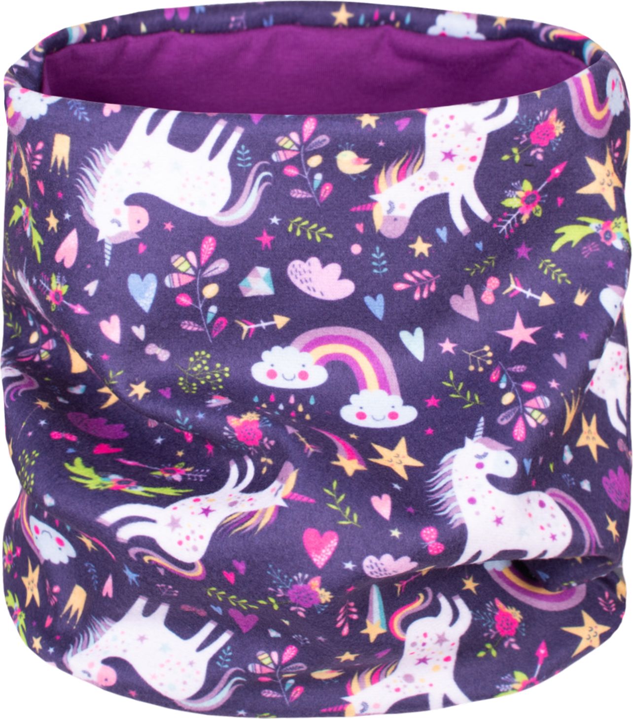 Unuo, Fleecový nákrčník, Jednorožci (fleece neck tube, unicorns) - obrázek 1
