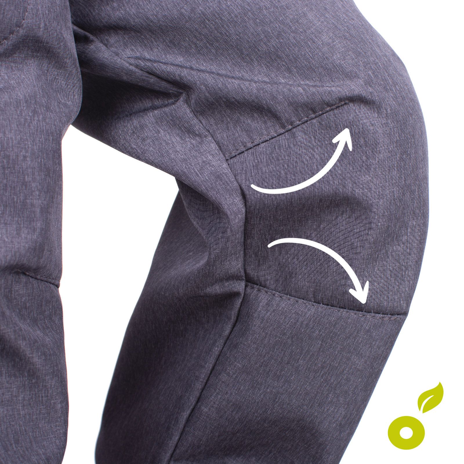Unuo, Softshellové kalhoty s fleecem Street, Černá (Unuo Softshell kids trousers, black) Velikost (Size): 146/152 - obrázek 7