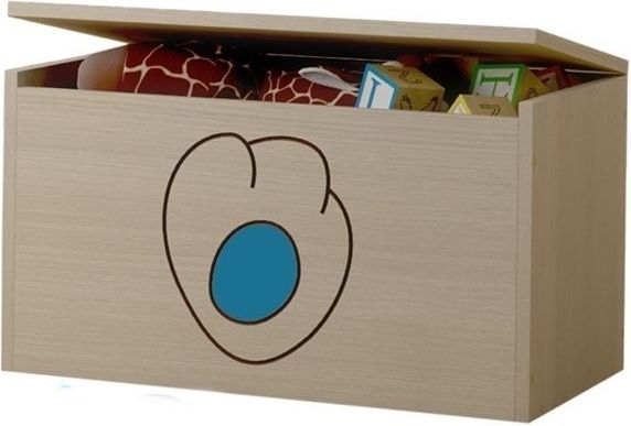 Box na hračky, truhla Kočičí packa - modrá - obrázek 1